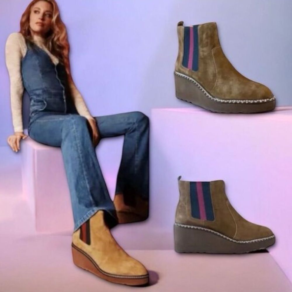 Cecelia New York Gemma Suede Ankle Boots